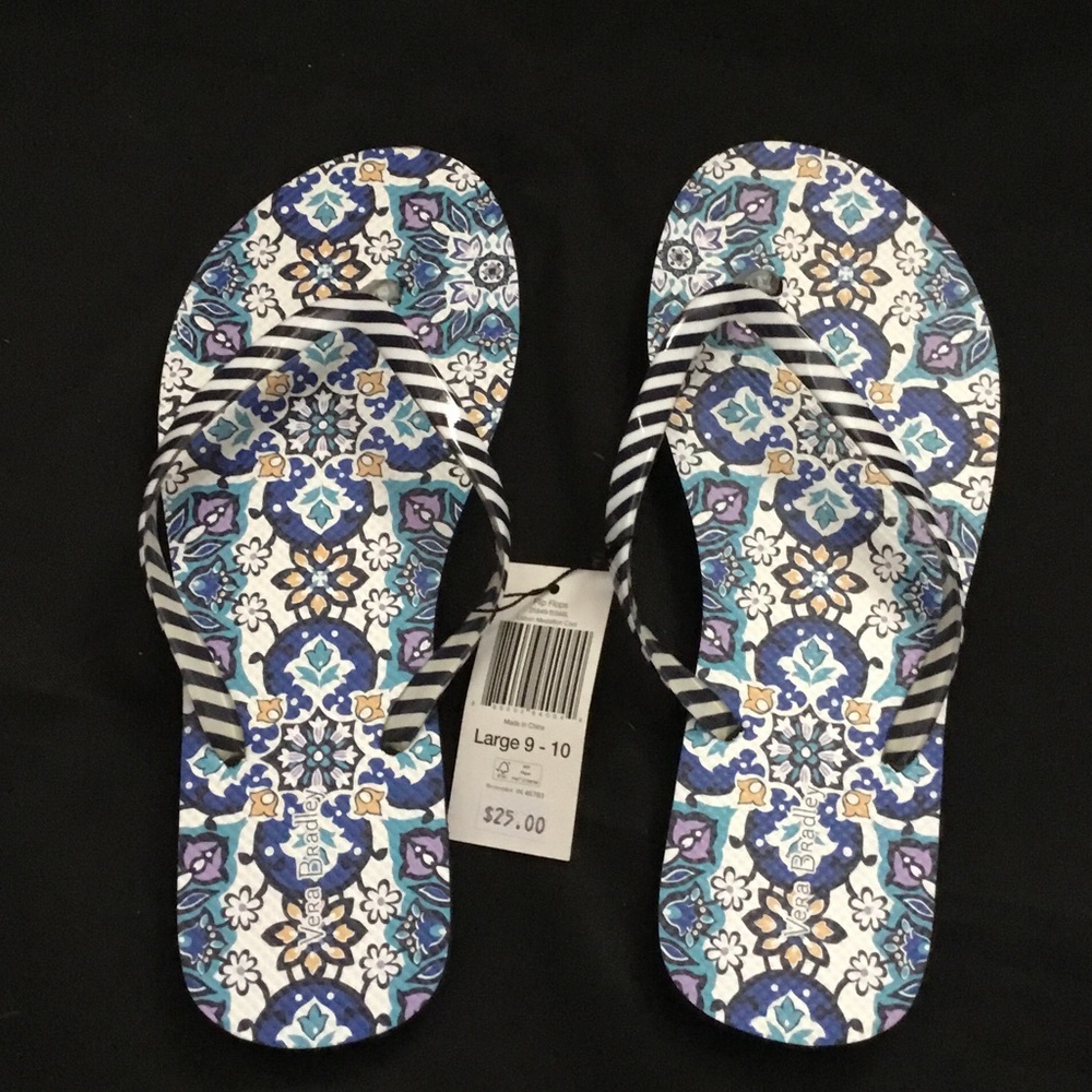 Colorful Patterned Flip Flops